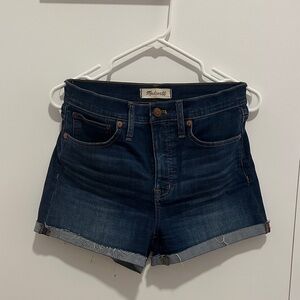 Madewell Women's Deep Indigo Jean Shorts